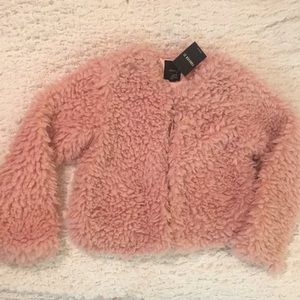 Forever 21 Fuzzy Pink Coat